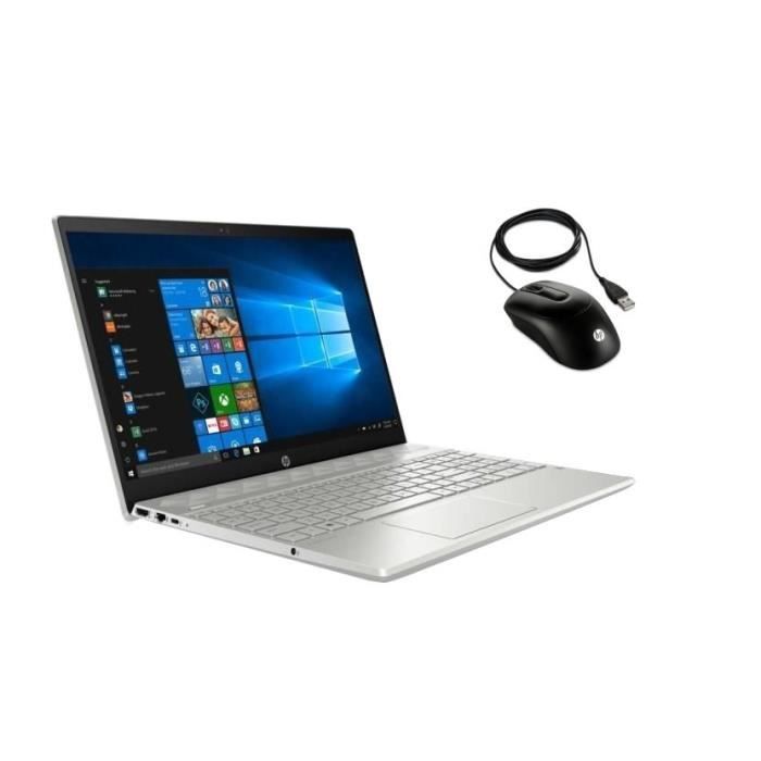 HP Laptop PC Portable - 14-dk0052nf - 14" FHD - Athlon300U - RAM 8Go - Stockage 1To HDD - AMD Graphics - Windows 10 + Souris