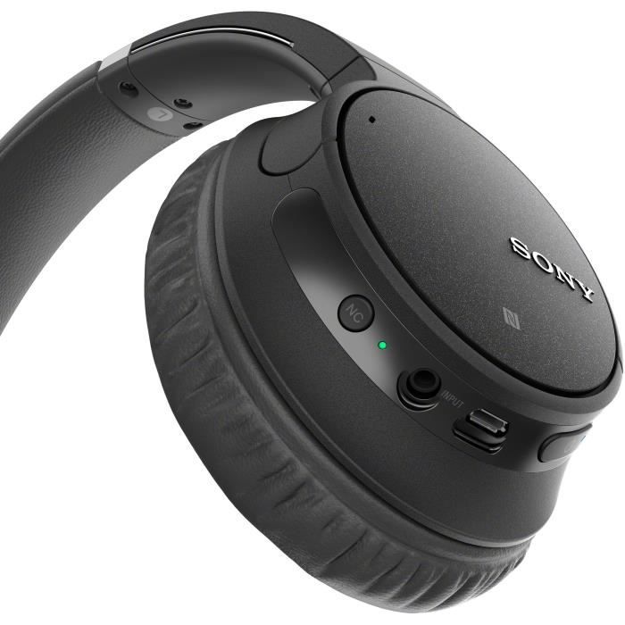 SONY WHCH700NB Casque Audio Bluetooth réduction de bruit - Autonomie 35h -  Possibilité d'écoute filaire - Noir - eMALLYSTORE