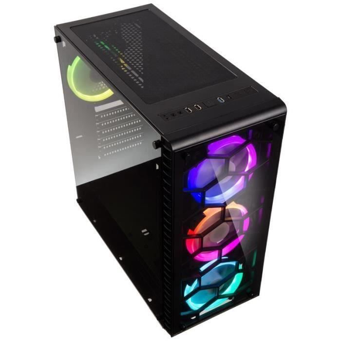 PC Gamer intel I7-9700F - GeForce RTX 2060 6GO - 16GO RAM - SSD 240GO +  2000GO - WIFI - Kolink Observatory - Windows 10 - eMALLYSTORE