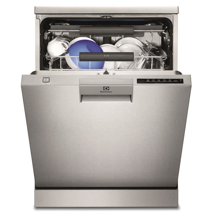 Lave-vaisselle pose libre ELECTROLUX ESF8650ROX - 15 couverts - Largeur 60  cm - Classe A+++ - 44 dB - Inox/silver - eMALLYSTORE